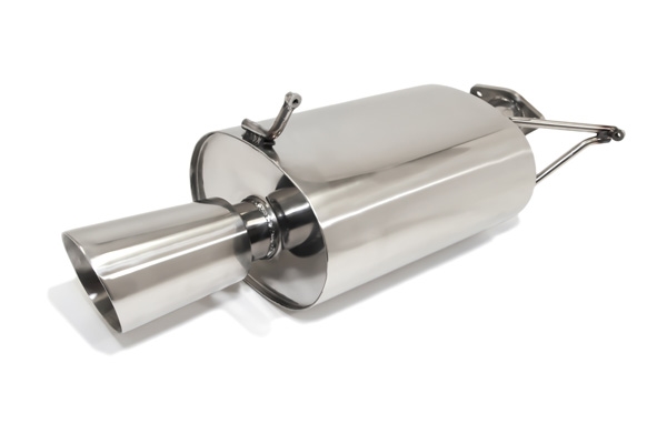 Yonaka Polished Stainless Steel Axleback Muffler Exhaust for 2006-2008 Mitsubishi Eclipse GT V6 3.8L 