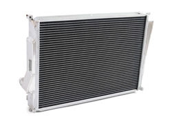 This is a 100% aluminum dual core lightweight radiator with aluminum end. It is designed to replace the OEM radiator for the BMW E46 M3.