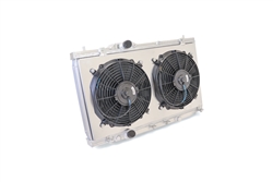 This is a 100% aluminum dual core lightweight radiator with aluminum end tanks and fans/shroud kit. It can also accept aftermarket fans. It is designed to replace the OEM radiator for the Honda Civic Type R FK8.