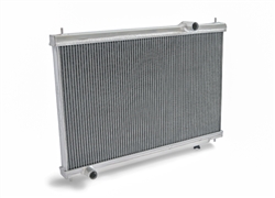 This is a 100% aluminum dual core lightweight radiator with aluminum end tanks. It is designed to replace the OEM radiator for the Nissan GT-R R35. All cores are polished to a mirror finish.