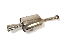Spec-D Tuning Catback Exhaust System For 2001-2005 Honda Civic 2/4Dr – Burnt Titanium Tip, Polished Chrome