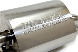 2.3L SOHC Engine Only 2.5 Inch Stainless Steel Catback Exhaust System 4 Inch Muffler Tip Fit 1998-2002 Honda Accord 4CYL 