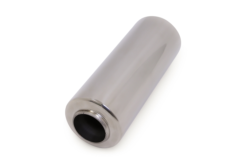 Yonaka T304 Polished Stainless Steel 2.5/" High Flow Exhaust Performance Muffler