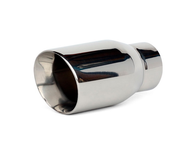 2x Dual Exhaust Tip 2.5"Inlet 3.5"Outlet 10.5" Length Stainless Steel Tail Pipe