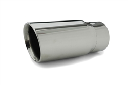 Yonaka Stainless Steel 2.5" Inlet/3.0" Outlet Angled Cut Exhaust Tip