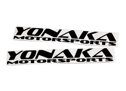 Yonaka Motorsports Vinyl Decal - 2x12" (2 stickers)